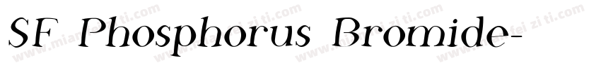 SF Phosphorus Bromide字体转换